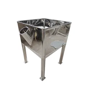 Square 1000L Internal Polishing Food Liquid Stainless Steel Storage Tank With Frame