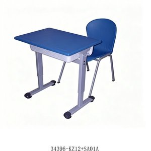 Adjustable Height School Desk And <b>Chair</b> With Blue Top And Metal Frame For Child Use Model 34396-KZ18 - Product Image 6