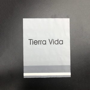 100% biodegradable de almidón de maíz bolsas de impresión personalizado compostables de embalaje de prendas de vestir <span class=keywords><strong>con</strong></span> <span class=keywords><strong>grifo</strong></span> adhesivo - Product Image 3
