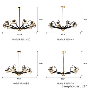 Diseñador <span class=keywords><strong>de</strong></span> recomendar E27 Edison bombilla luz colgante Industrial contemporáneo colgante luz colgante bola <span class=keywords><strong>de</strong></span> - Product Image 3