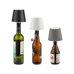 Xách tay LED chai rượu vang Đèn thiết kế hiện đại 3 màu thay đổi có thể sạc lại cảm ứng Bảng điều khiển đèn cho phòng ngủ nhà hàng thanh - Product Image 5