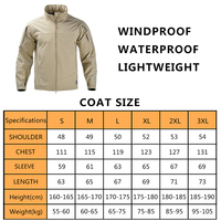 Vente en gros Veste d'extérieur légère et décontractée Veste Softshell tactique pour homme