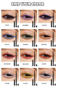 Eyeliner crémeux torsadé liquide imperméable à l'eau longue durée facile à enlever marque privée noir blanc café <span class=keywords><strong>Crayon</strong></span> scintillant Eye <span class=keywords><strong>Liner</strong></span> - Product Image 5