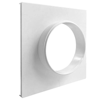 Adaptateur de transition carré-rond en plastique pour conduits, réducteur de gaine rectangulaire à ronde pour systèmes de ventilation CVC
