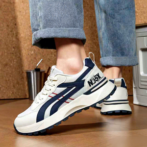 Scarpe da Corsa Casual Retrò da <span class=keywords><strong>Uomo</strong></span> in Mesh Traspirante, Calzature Sportive per il Tempo Libero e il Turismo a Basso Prezzo con Chiusura a Lacci, Tendenza Moda - Product Image 1