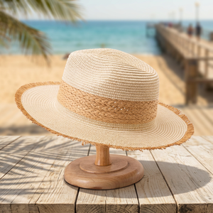 Women Bowler <b>Hat</b> <b>Summer</b> Beach Outdoor Travel Casual Striped Fashion Designer Paper Straw - Product Image 3