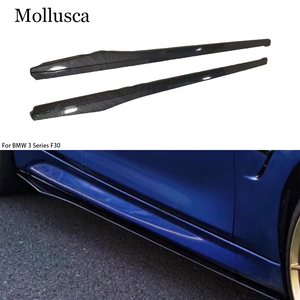 สเกิร์ตข้างคาร์บอนไฟเบอร์แท้ทรง OMS สำหรับรถ BMW ซีรีส์ 3 F30 ปี 2013-2019 - Product Image 1