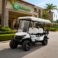 Voiturette de golf électrique 6 places 2+1 pour hôtel, complexe hôtelier et excursions touristiques