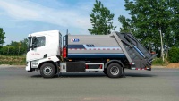 Camion à ordures compacteur 10-14 m³, 100 % électrique, zéro émission, pour la collecte des déchets municipaux