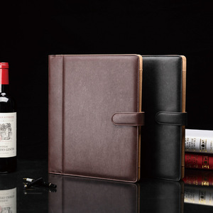 Hải quân màu xanh kinh doanh máy tính xách tay tùy chỉnh điều hành thăng hoa notepad da thư mục chất kết dính tài liệu tổ chức danh mục đầu tư cho Sơ Yếu Lý Lịch - Product Image 3