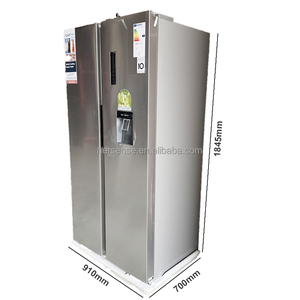 Réfrigérateur-congélateur à portes françaises modèle LGMK691WBP pour la maison avec distributeur d'eau intégré et tiroir, refroidisseur à vin sans givre - Product Image 1