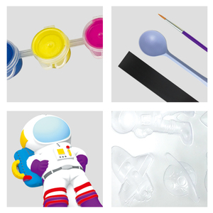 Juguete Educativo de Pintura DIY, Juego de Pintura Espacial de Yeso para Niños, Kit de Manualidades de Molde y Pintura para Niños - Product Image 3
