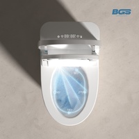 WC intelligent électrique avec chasse d'eau automatique, siège chauffant, bidet à eau chaude, séchoir à air, désodorisant pour salle de bain