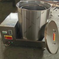 Industriële automatische centrifugale roestvrijstalen machine voor het verwijderen van motorolie uit aardappelchips, ontvetten van cassave en ontwatering van groenten