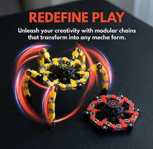 <span class=keywords><strong>Fidget</strong></span> Spinners Transformables 4 Pièces Jouets Sensoriels Anti-Stress pour Enfants et Adultes - Product Image 3