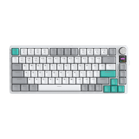 Accessoires informatiques: écran d'affichage TFT à 81 touches, RVB, clavier de jeu mécanique sans fil, connexion sur mesure et à trois modes