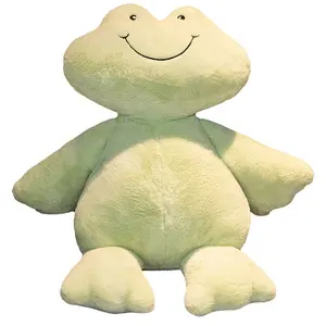 Nuovo Design peluche animale sorridente rana bambola giocattolo per bambini animali di peluche giocattoli rana verde cuscino Bedtime giocattoli regali per bambini