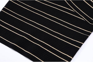 A10827 Migugarment <strong>Summer</strong> Elegant Women Striped Knit One Piece Outfit Fashion Long Sleeves Knit <strong>Cardigan</strong> for <strong>Ladies</strong> Hot Sales - Product Image 4