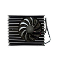Module de dissipateur thermique en aluminium anodisé noir avec ventilateur de refroidissement actif pour petit processeur, GPU, puce graphique, appareil embarqué, OEM