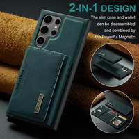 Étui de téléphone de poche de carte magnétique en cuir détachable pour Galaxy S22 S23 S24 plus étui portefeuille Ultra de luxe pour Samsung S22 Ultra
