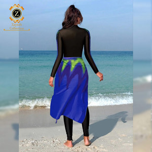 Zaynab Burkinis haute qualité maillots de bain maillots de bain balles 3 pièces maillot de bain musulman maillots de bain filles musulman Burkinis - Product Image 4