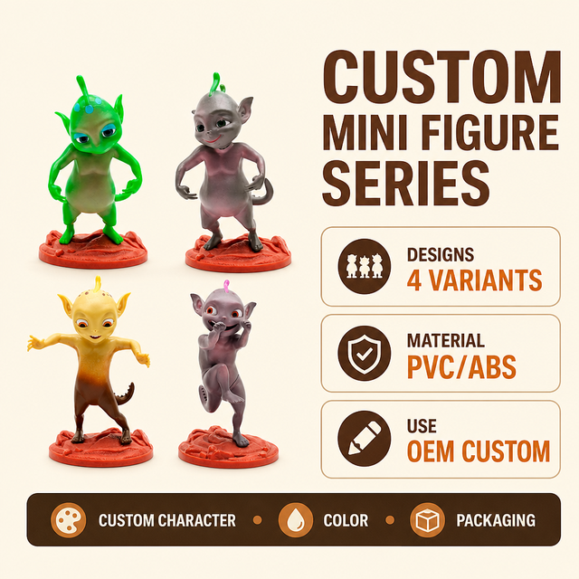 OEM ODM Custom 3D Plastic Monster Figurine Custom Made PVC Monster Character Toy for Promotional