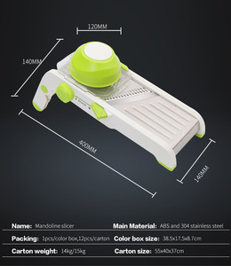 Trancheuse à <span class=keywords><strong>Mandoline</strong></span> multifonctionnelle réglable, pouces, en acier inoxydable, pour légumes, oignon, tomate - Product Image 6