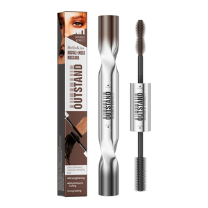 Hot Selling Double Head Waterproof <strong>Mascara</strong> 2 in 1 <strong>Black</strong> <strong>Brown</strong> Color <strong>Mascara</strong> Silky Fiber 3D High Definition Curling <strong>Mascara</strong> - Product Image 2