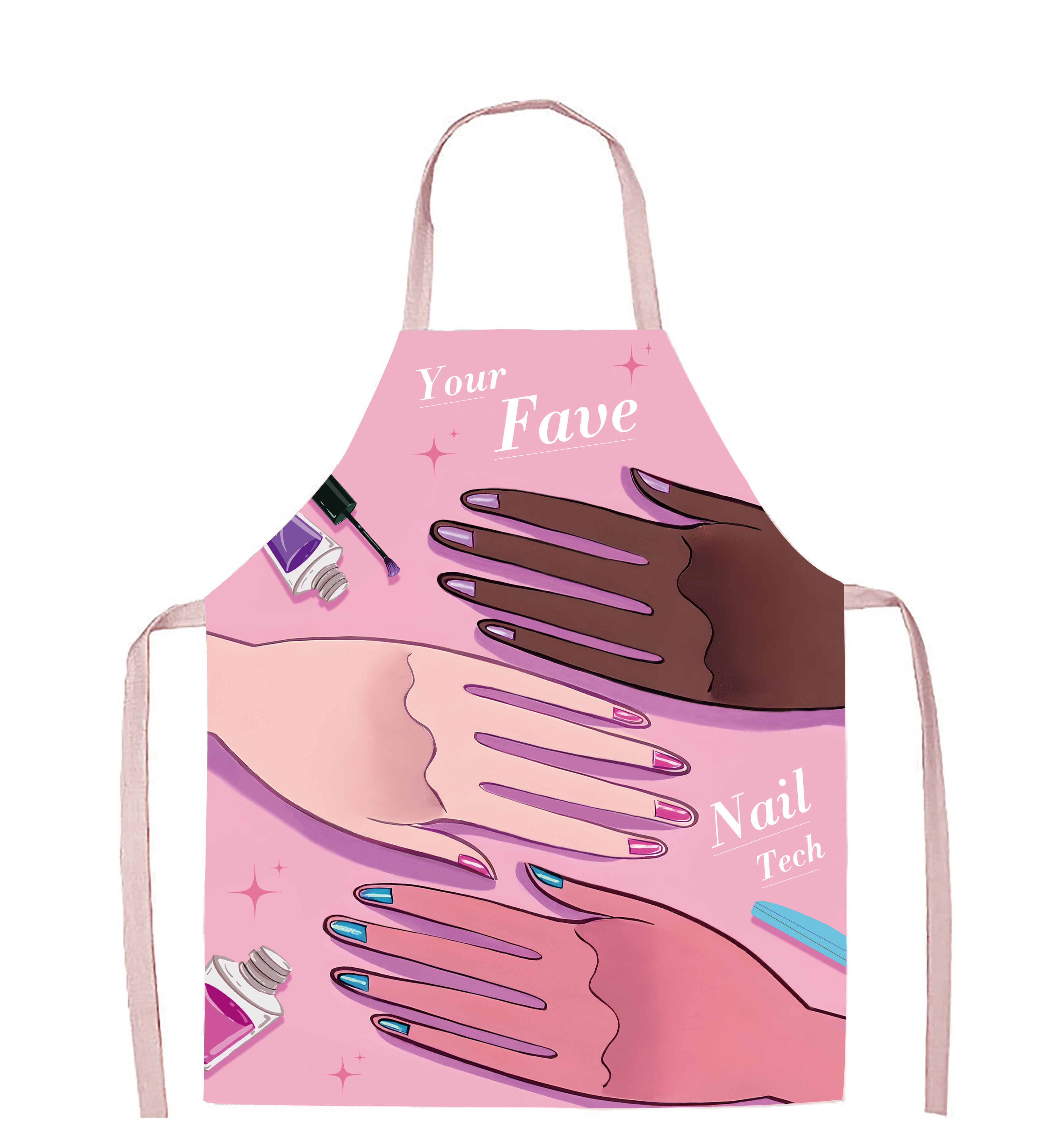 Nail Tech Apron Gift - "This Is What A Fantastic Nail Tech Looks Like" Manicurist Apron With Pockets