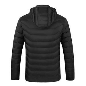 Veste chauffante unisexe décontractée d'<span class=keywords><strong>hiver</strong></span> avec fermeture éclair, batterie non incluse, <span class=keywords><strong>sweat</strong></span> à <span class=keywords><strong>capuche</strong></span> thermique léger - Product Image 4
