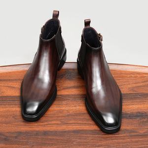 Chaussures montantes pour homme, modèle 2026, de créateur, respirantes, souples, légères, sur mesure, à enfiler, imperméables, en cuir véritable, camouflage, pour mariage - Product Image 1