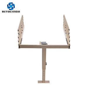 BETOCI Flat <b>Slide</b> Folding Table Leg With Retractable <b>Drawer</b> <b>Slides</b> Full Extension Aluminum Alloy Concealed Rail For Dining Table - Product Image 1