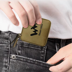 Ruban à mesurer en cuir holographique gravé au laser personnalisé, 1,5 m, rétractable, cadeau promotionnel - Product Image 2