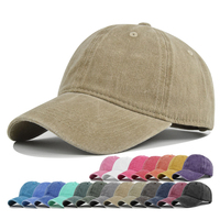 Gorra de Béisbol Vintage con Visera Curva, de Algodón Lavado con Pigmentos, Personalizable con Logotipo, para Deportes al Aire Libre, para Hombre y Mujer, JFB3