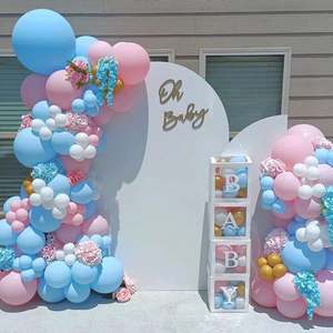 <span class=keywords><strong>Kit</strong></span> d'arche de ballons rose pastel et bleu, guirlande pour révélation de sexe, fête prénatale, décorations de ballons pour fête d'<span class=keywords><strong>anniversaire</strong></span>, globos - Product Image 4
