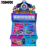 Mesin Permainan Koin Arcade Simulator Kereta Keberuntungan Penukaran Lotre Hiburan Dalam Ruangan Kembar untuk Pusat Permainan