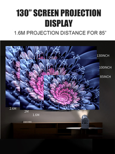 2025 Đánh giá Hàng Đầu Xách Tay <span class=keywords><strong>LCD</strong></span> Thông Minh Máy Chiếu HY-300PRO-KTV 4K Rạp Hát Tại Nhà Android 11 720P 160ANSI Được Xây Dựng Trong Loa Mini - Product Image 6