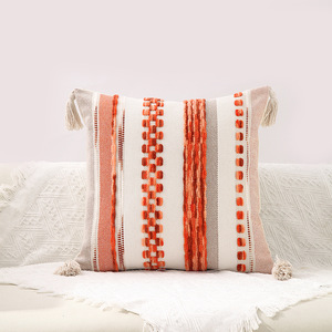 Boho ném đệm Bìa dệt chần trang trại gối bìa với tua kết cấu sọc đệm trường hợp trung tính gối trường hợp - Product Image 3