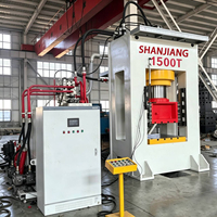 Presse hydraulique de 1500 tonnes avec moteur et pompe PLC pour le formage des métaux, le moulage composite et le façonnage de pièces lourdes