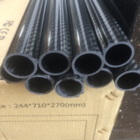 Canne à pêche en fibre de carbone 3K sergé, forme de seiche, fabriquée sur mesure par OEM, avec rail supérieur