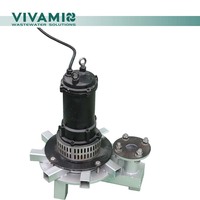 Aérateur centrifuge submersible de surface avec forte oxygénation et circulation de l'eau pour le traitement des boues activées des stations d'épuration