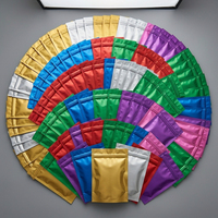 Bolsa Mylar a Prueba de Olores, Reutilizable, con Cierre Hermético, Bolsa de Aluminio con Cierre Ziplock, Sellado de 3 Lados, Bolsa Plana Pequeña de Plástico para Hierbas, Polvo, Té