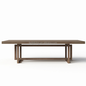 Ferly nouveauté meubles de cuisine salle à manger tissu Style américain Design intérieur <span class=keywords><strong>Table</strong></span> à manger ensembles <span class=keywords><strong>Table</strong></span> en bois - Product Image 1
