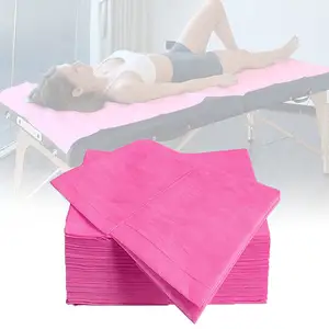 Toptan tek kullanımlık yatak örtüsü rulo tıbbi PP olmayan dokuma kumaş terapi yatak kağıt yatak Mat hastane güzellik salonu SPA için
