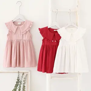 2022 New DESIGN hot sale New style Double breasted lapel Factor direct baby girl dresses
