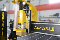 Router CNC Industri 1300x2500mm 9KW ATC Penggantian Alat Linear Inverter Delta Schneider Mesin Pengerjaan Kayu Logam Listrik