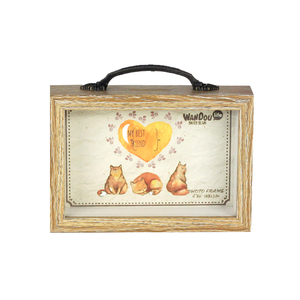 <span class=keywords><strong>Caja</strong></span> <span class=keywords><strong>de</strong></span> madera con mango <span class=keywords><strong>de</strong></span> Metal para guardar <span class=keywords><strong>dinero</strong></span>, alcancía decorativa, rústica, para auditar o regalo para niños - Product Image 1