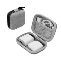 Étui de rangement multifonctionnel pour accessoires numériques en EVA, fermeture éclair, étanche, portable, couleur et logo personnalisables