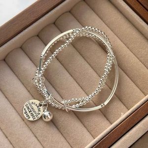 Pulsera de plata de ley S925 de tres capas con dije de perla para mujer, joyería de regalo - Product Image 5