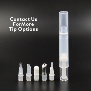 Stylos transparents à bille rotative de 2 ml, 3 ml, 5 ml, vides, avec embout pinceau <span class=keywords><strong>pour</strong></span> applicateur d'huile à cuticules, tube <span class=keywords><strong>pour</strong></span> liquide de croissance des <span class=keywords><strong>cils</strong></span> - Product Image 6